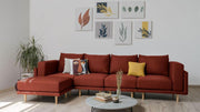Donna XL modular sofa with sleep function - fabric Nova