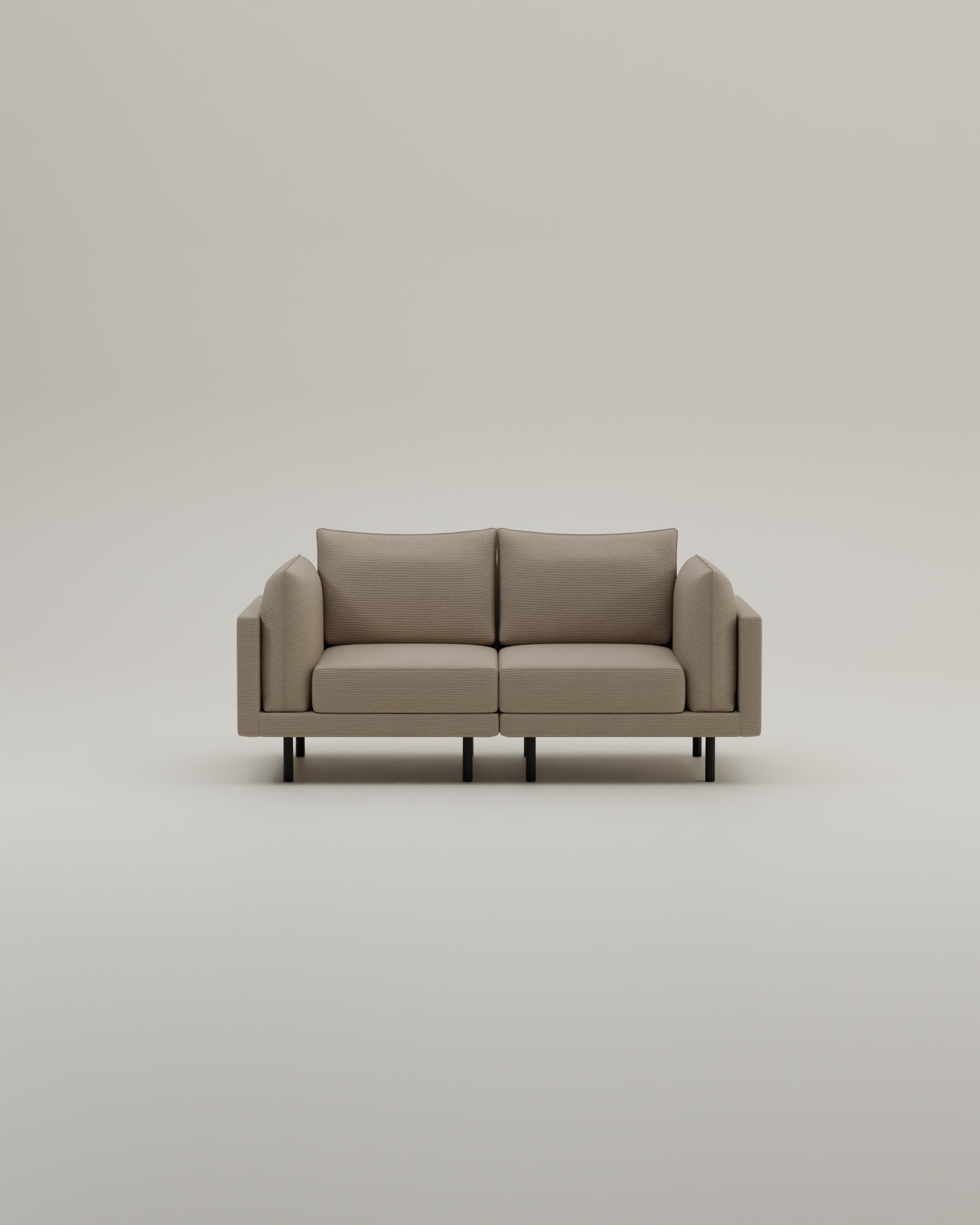 Stoffbezug - Modulares Sofa Donna 2-Sitzer