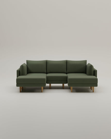 Modular sofa Donna U-Form with sleep function