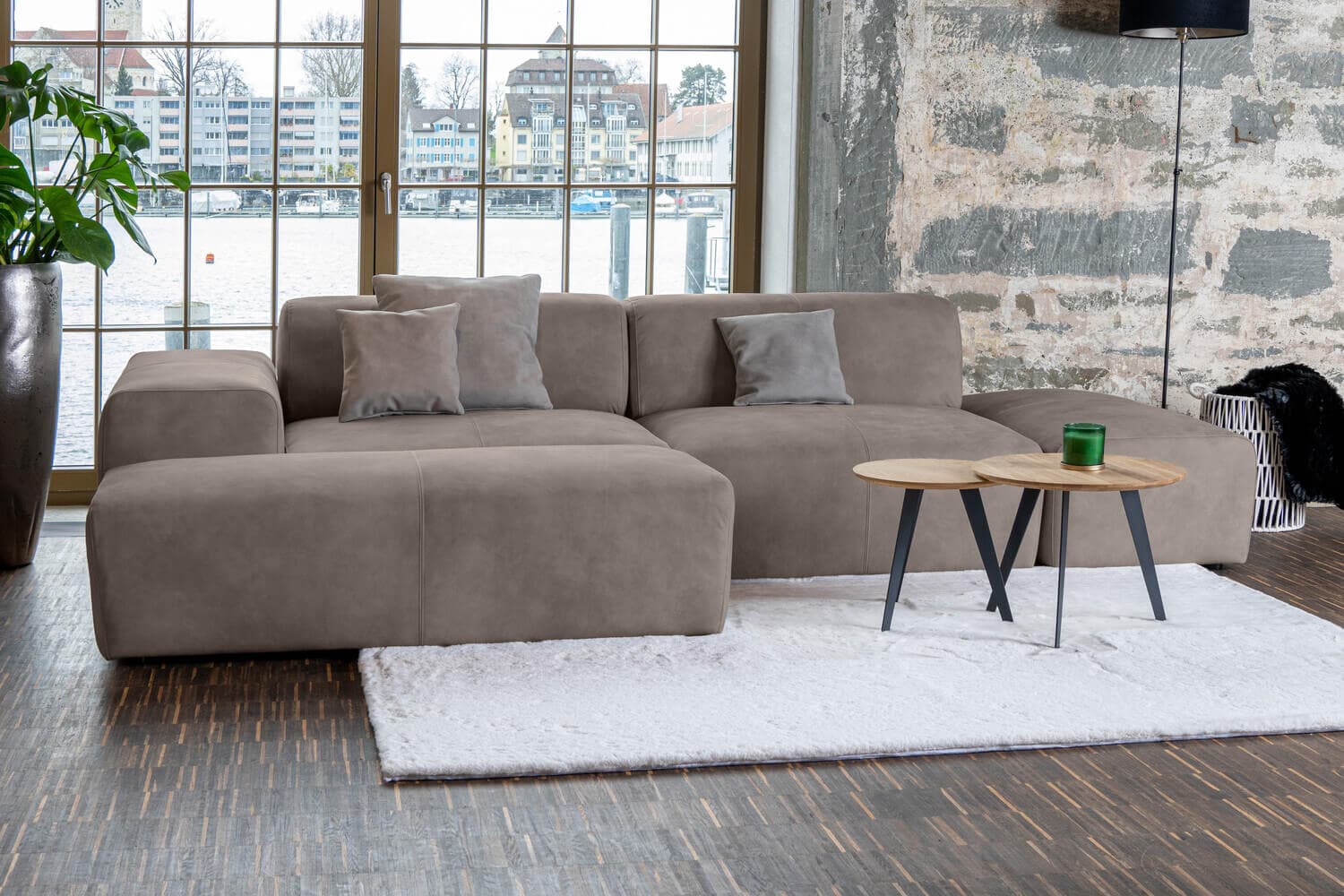 Nina sofa chaise online sectional the brick