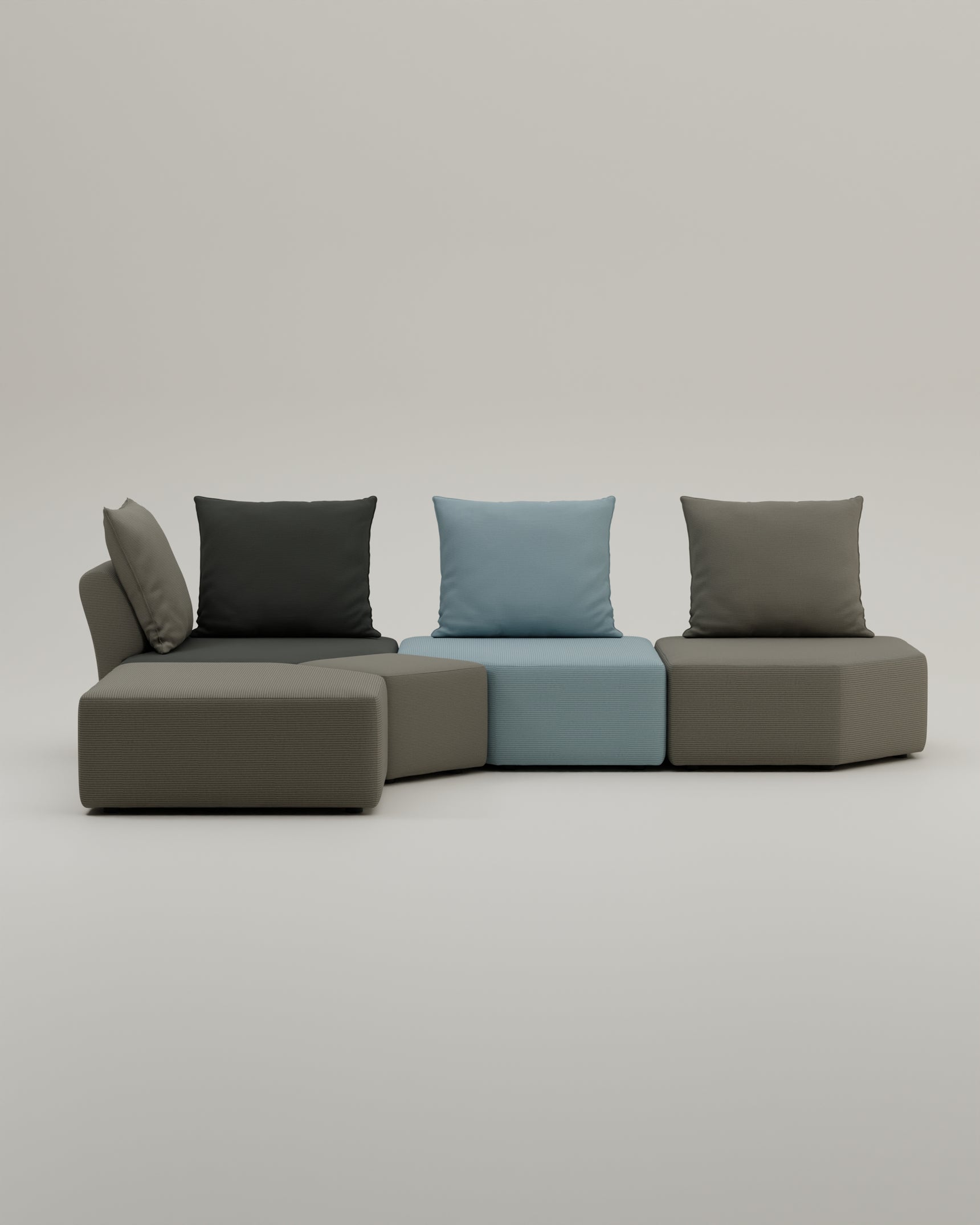 Katrina modular sofa with sleep function