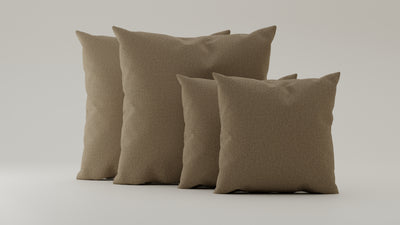 Taupe-Veluno / 2x 50x50cm / 2x 70x70cm