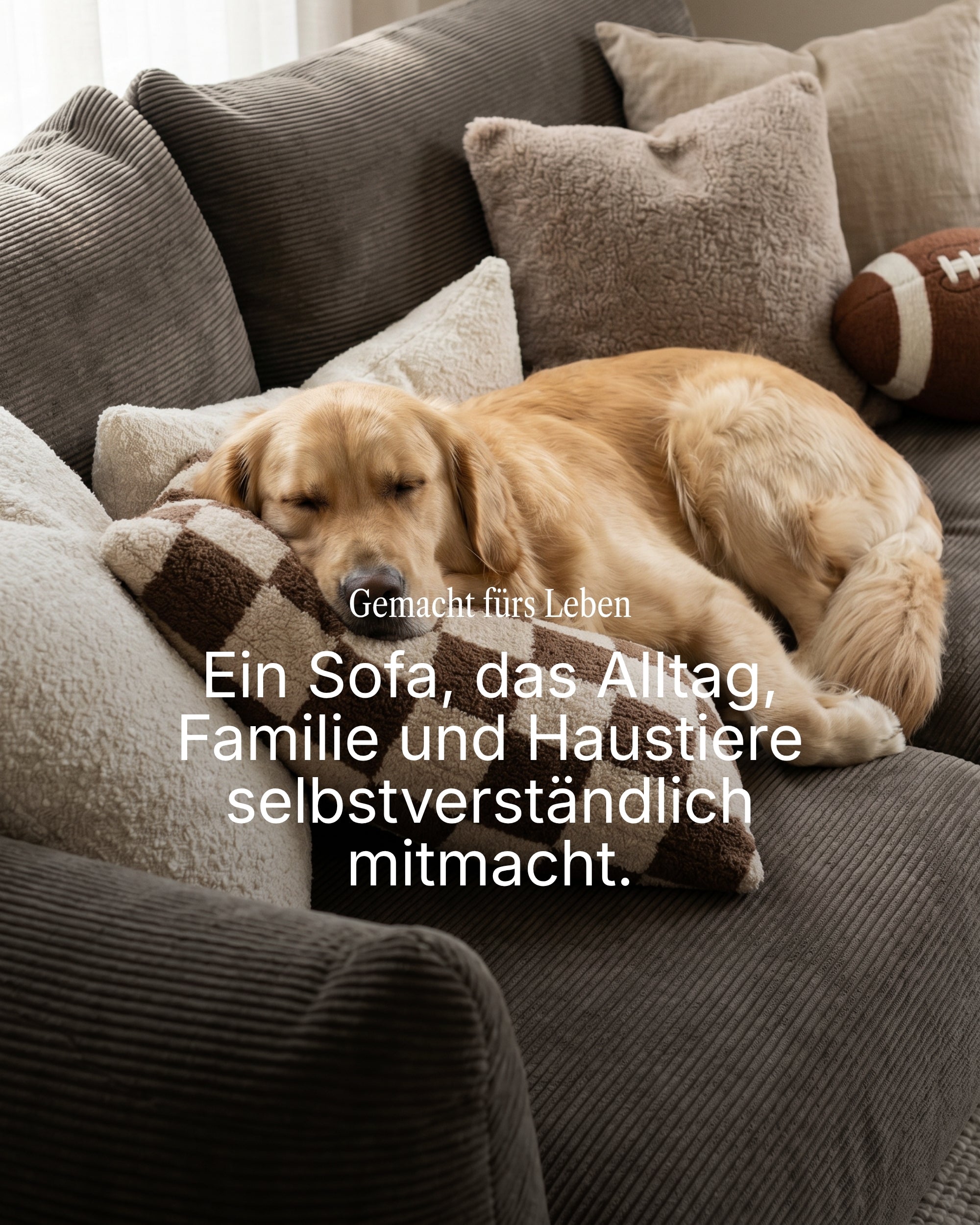 Modular sofa Luma 3-seater with sleep function