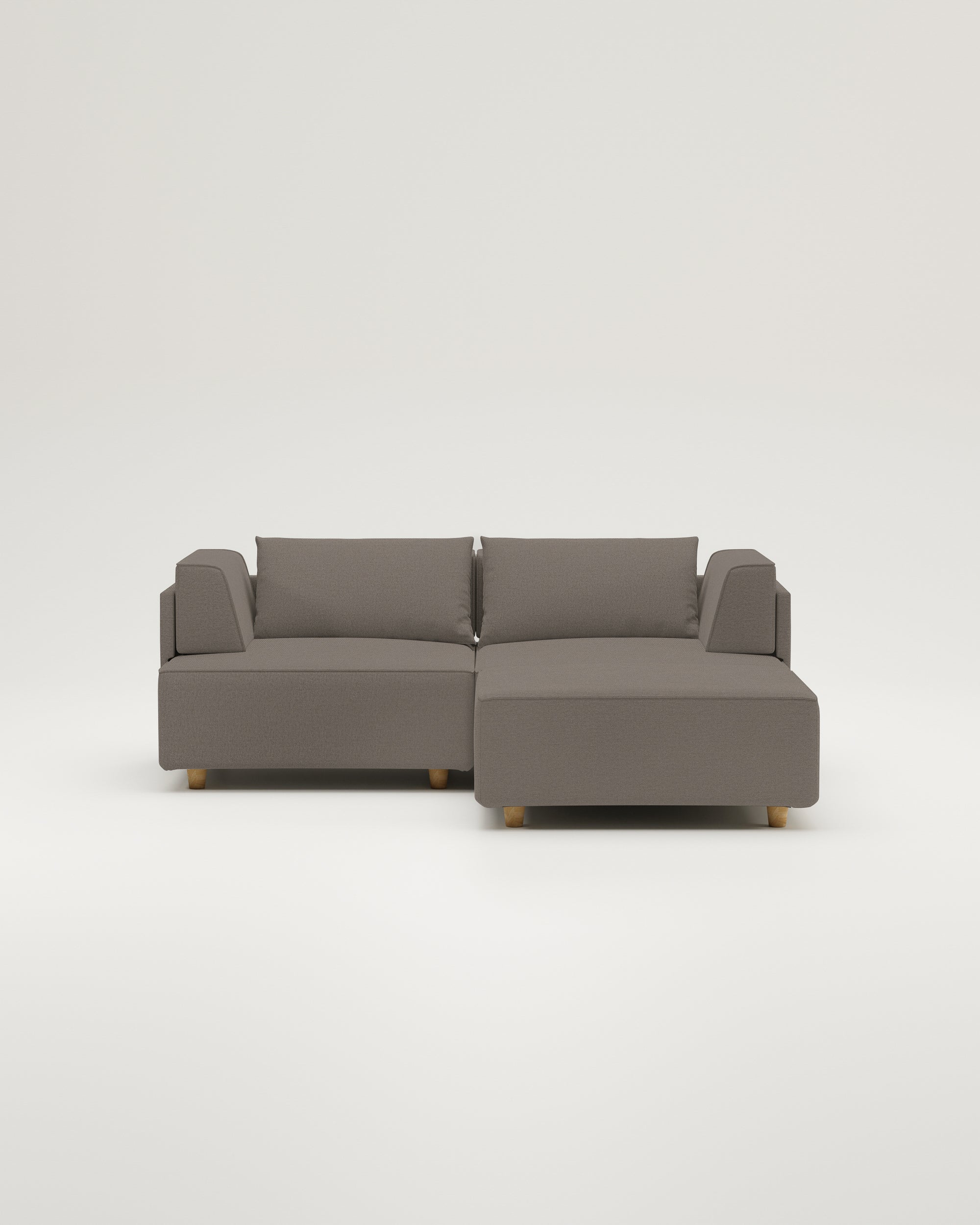 Louis 2-seater modular sofa with footstool and sleeping function