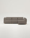 Modulares Sofa Louis 4-Sitzer mit Schlaffunktion