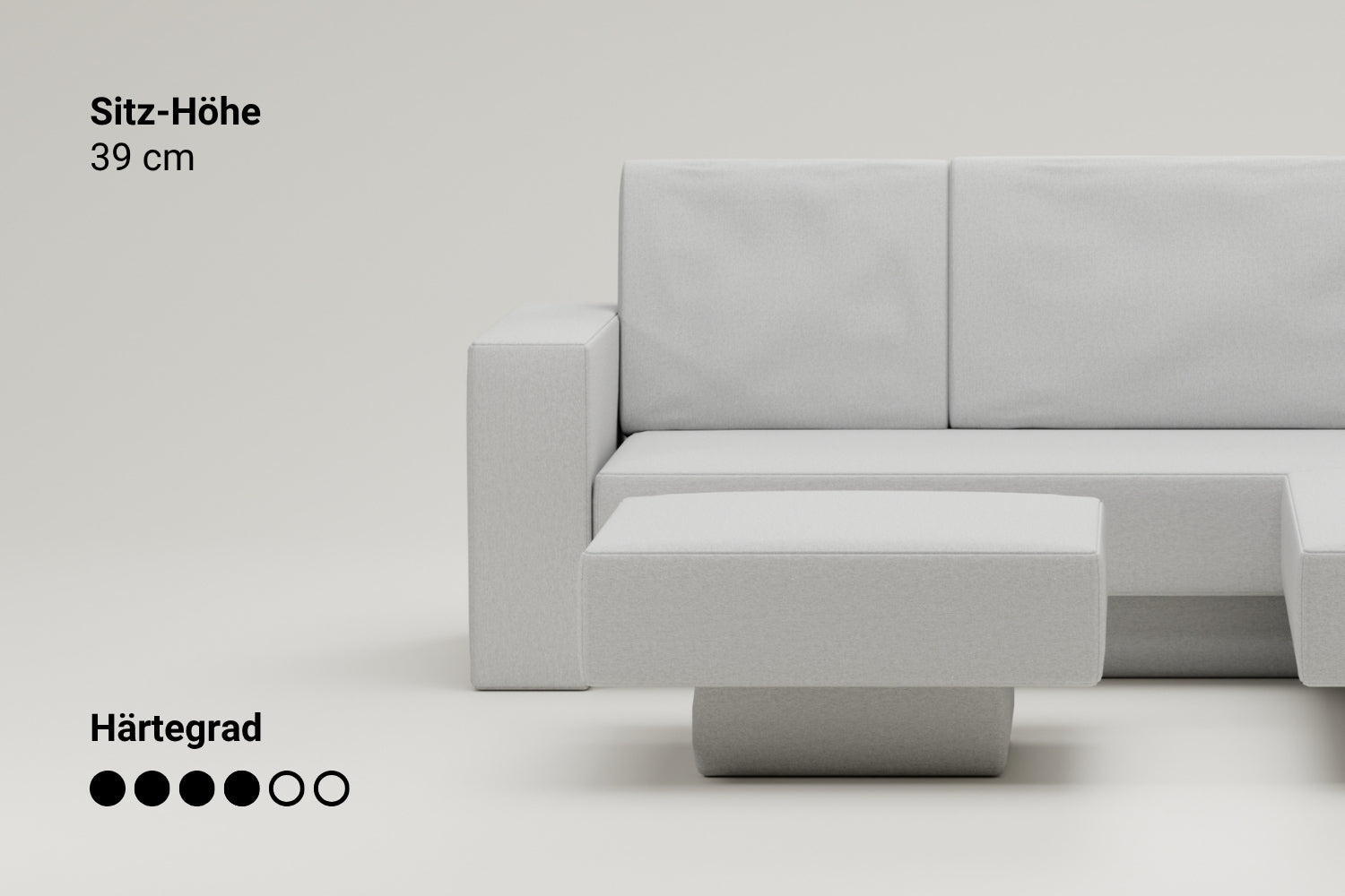 Outlet - Canapé modulable Jessica avec fonction de couchage - Tissu Nova
