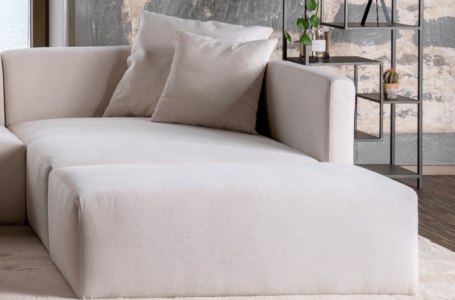 Outlet - Canapé modulable Paula S avec fonction sommeil
