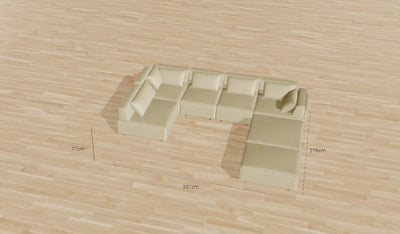 Outlet - Modulares Sofa Louis mit Schlaffunktion