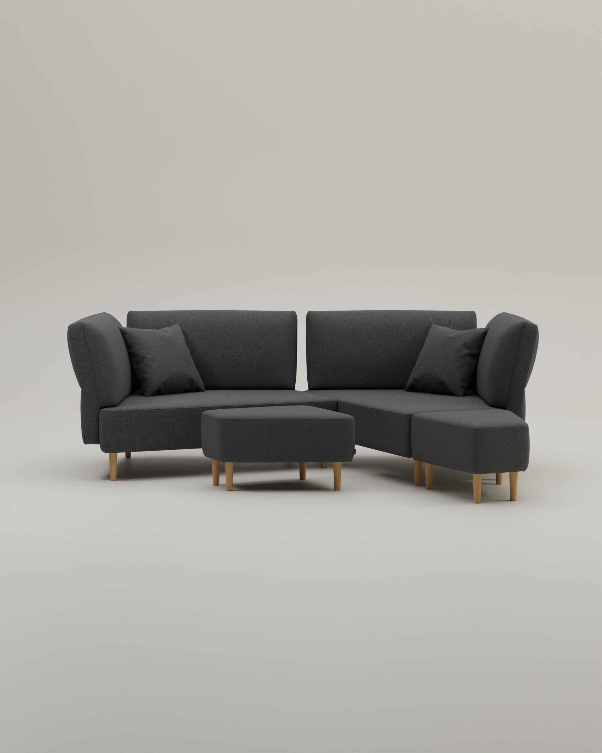 Stoffbezug - Modulares Sofa Mike mit Schlaffunktion