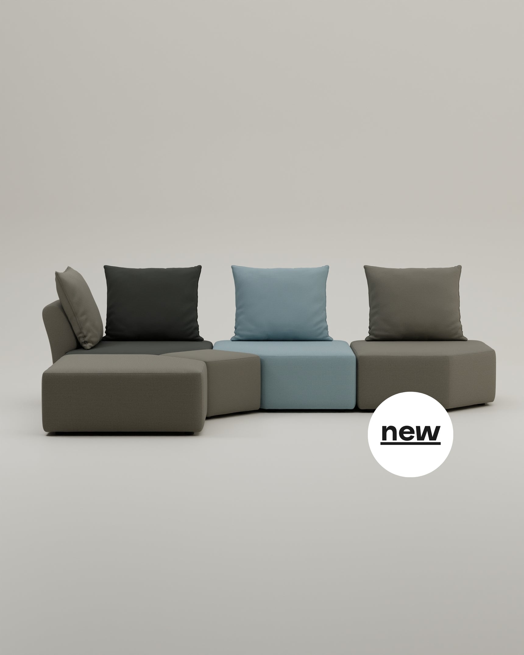 Modulares Sofa Katrina mit Schlaffunktion