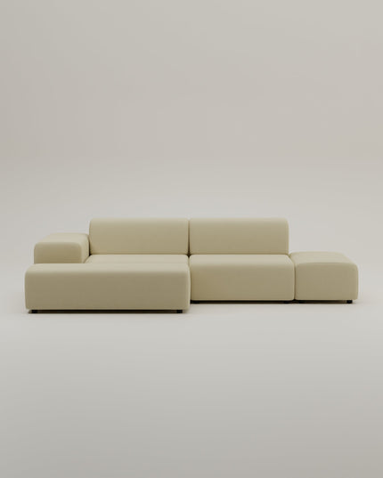 Nina 4-seater modular corner sofa with sleep function