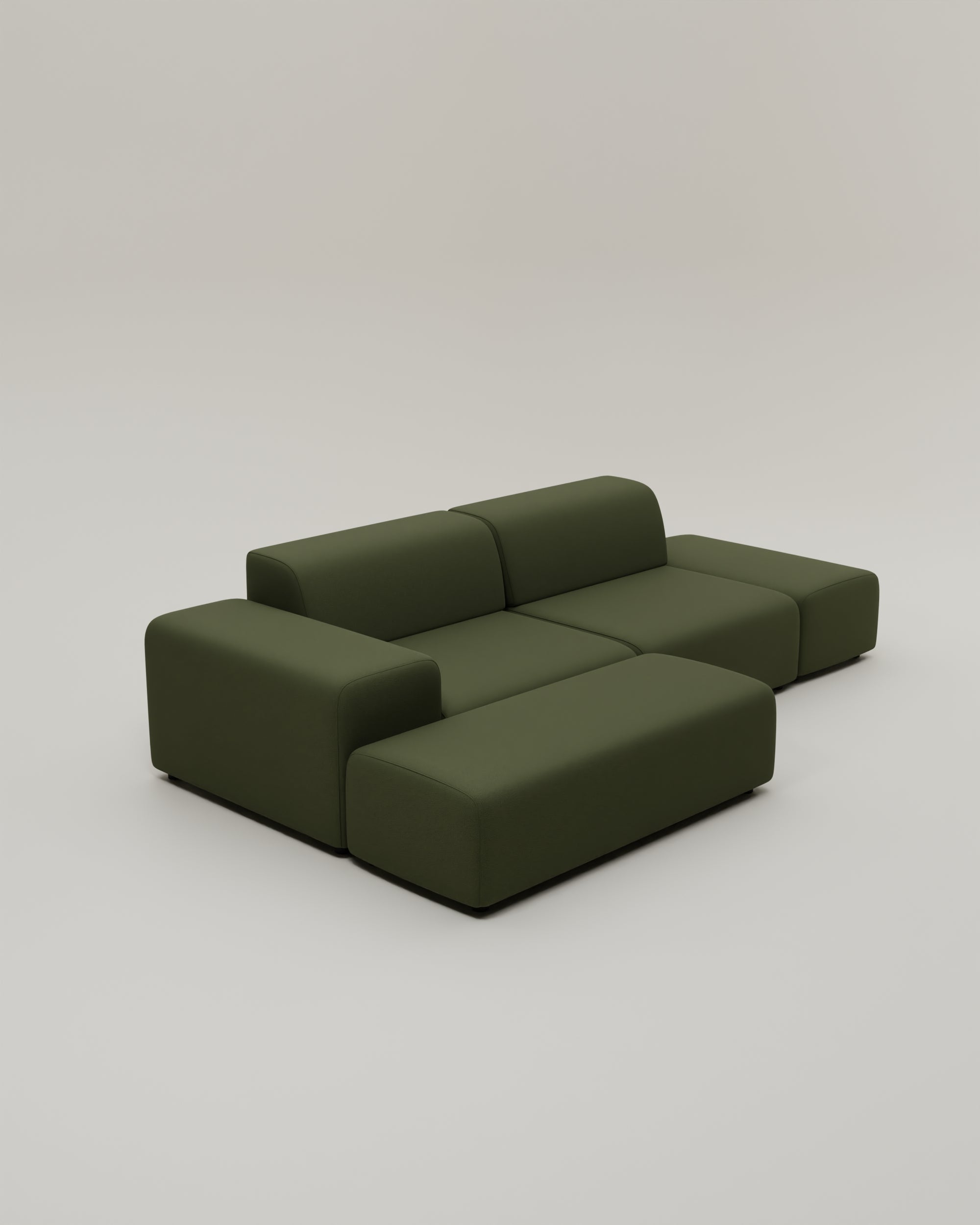 Nina 4-seater modular corner sofa with sleep function