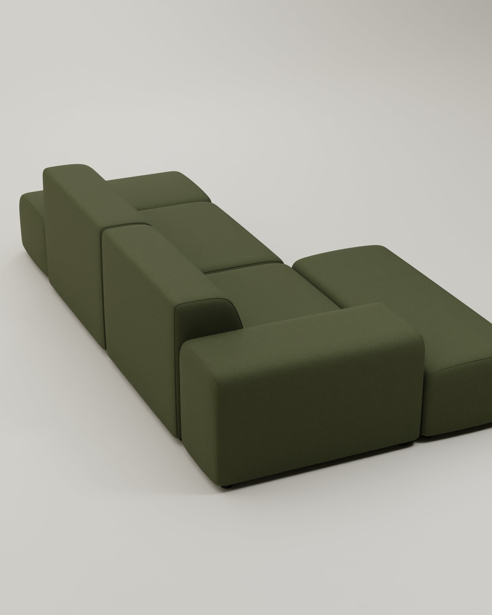 Nina 4-seater modular corner sofa with sleep function