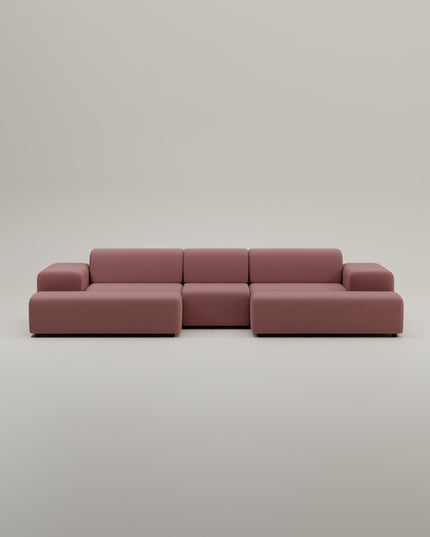 Canapé modulable Nina U-Form / Coin séjour avec fonction couchage