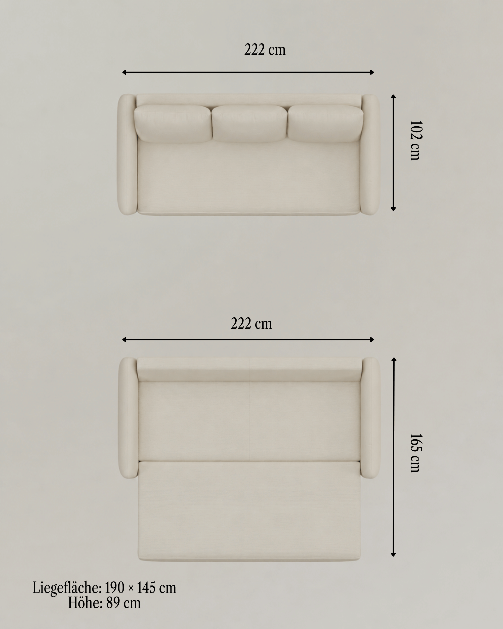 Sofa Bed Nora 2-Seater