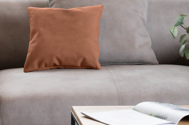 Decorative cushion - fabric Leather