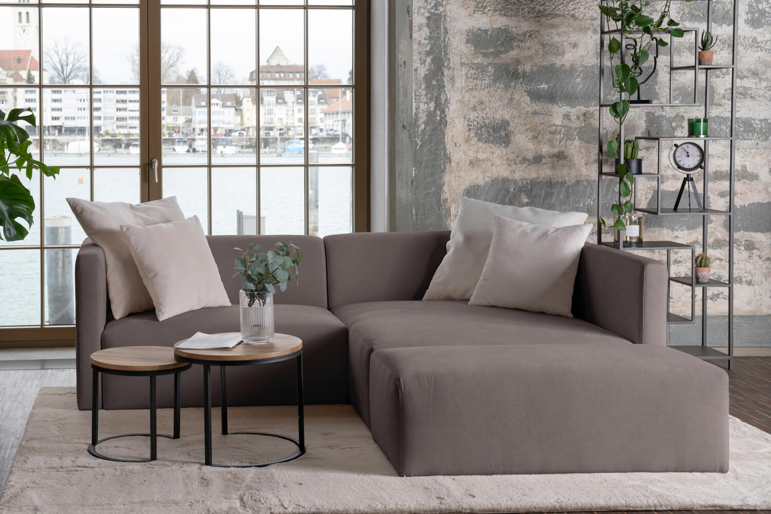 Outlet - Divano modulare Paula S con funzione letto - Showroom Ginevra