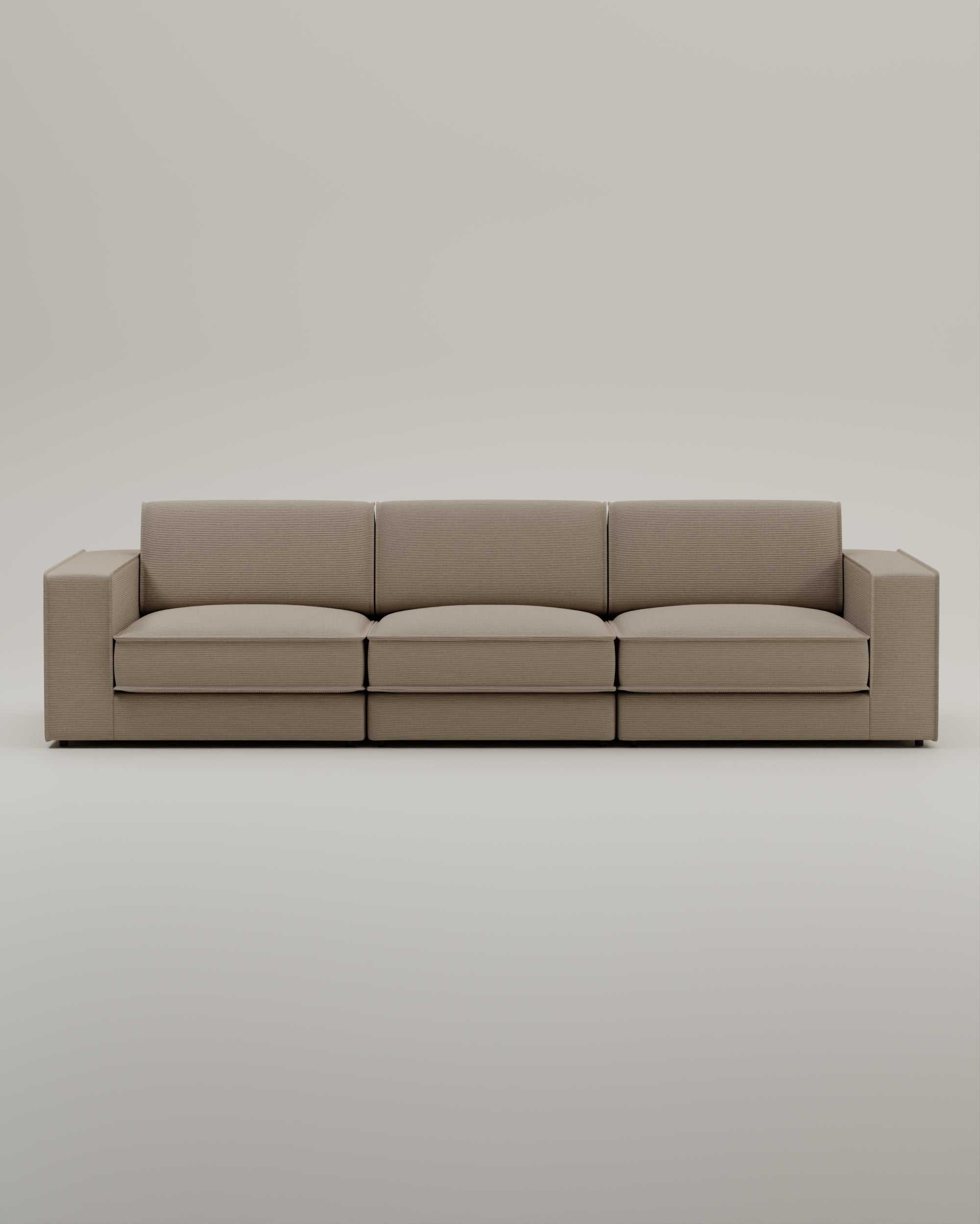 Modulares Sofa Terra 3-Sitzer mit Schlaffunktion
