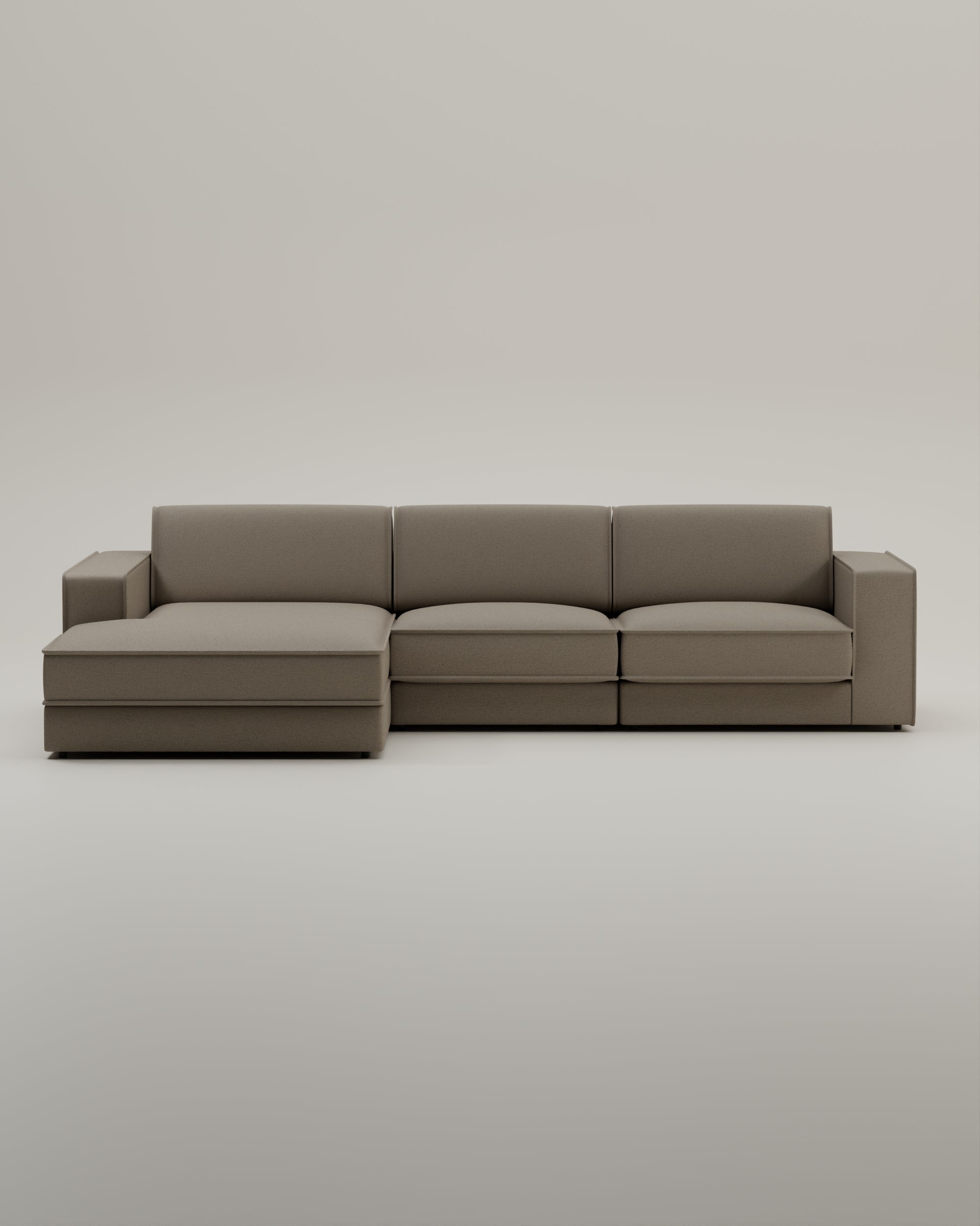 Divano modulare Terra L a 4 posti con funzione letto