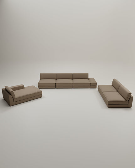 Modular sofa Terra U-Form / Living area with sleeping function
