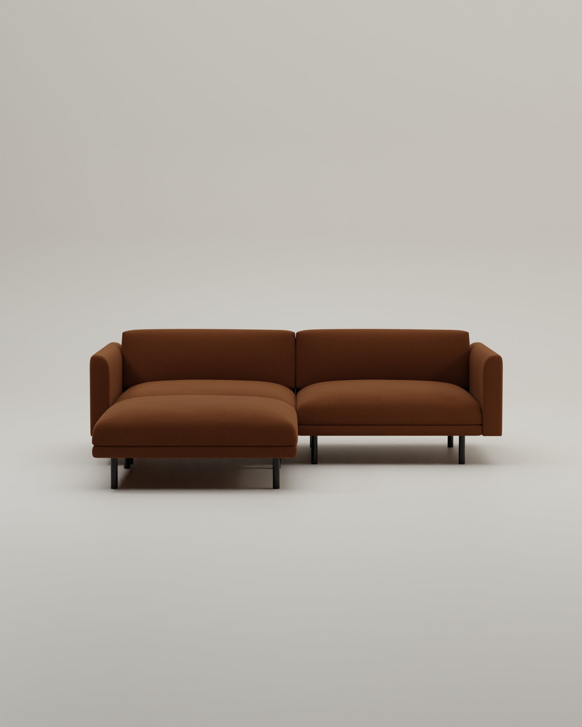 Divano modulare Aera 2,5 posti con pouf e funzione letto
