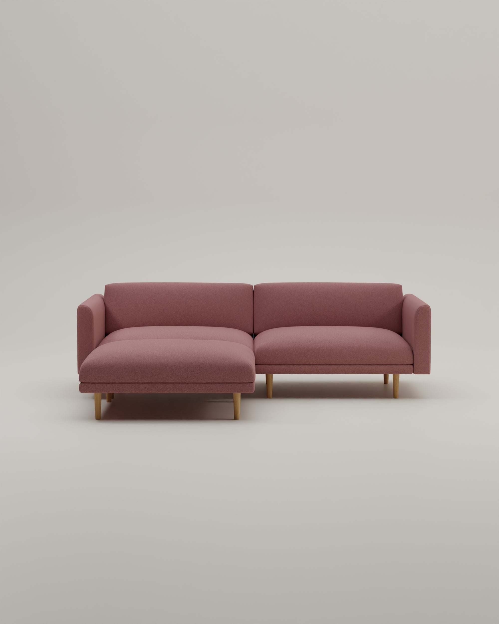 Divano modulare Aera 2,5 posti con pouf e funzione letto