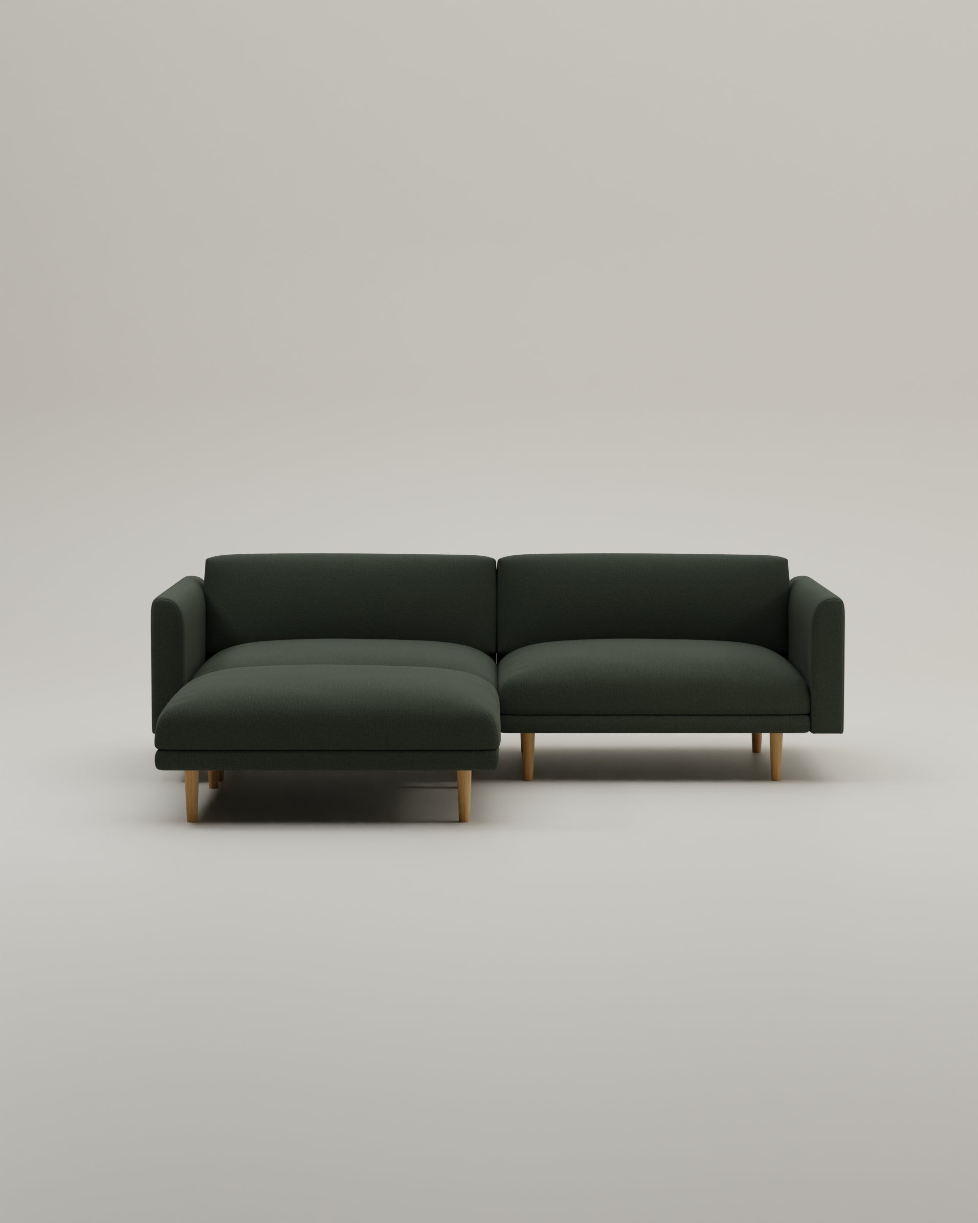Divano modulare Aera 2,5 posti con pouf e funzione letto