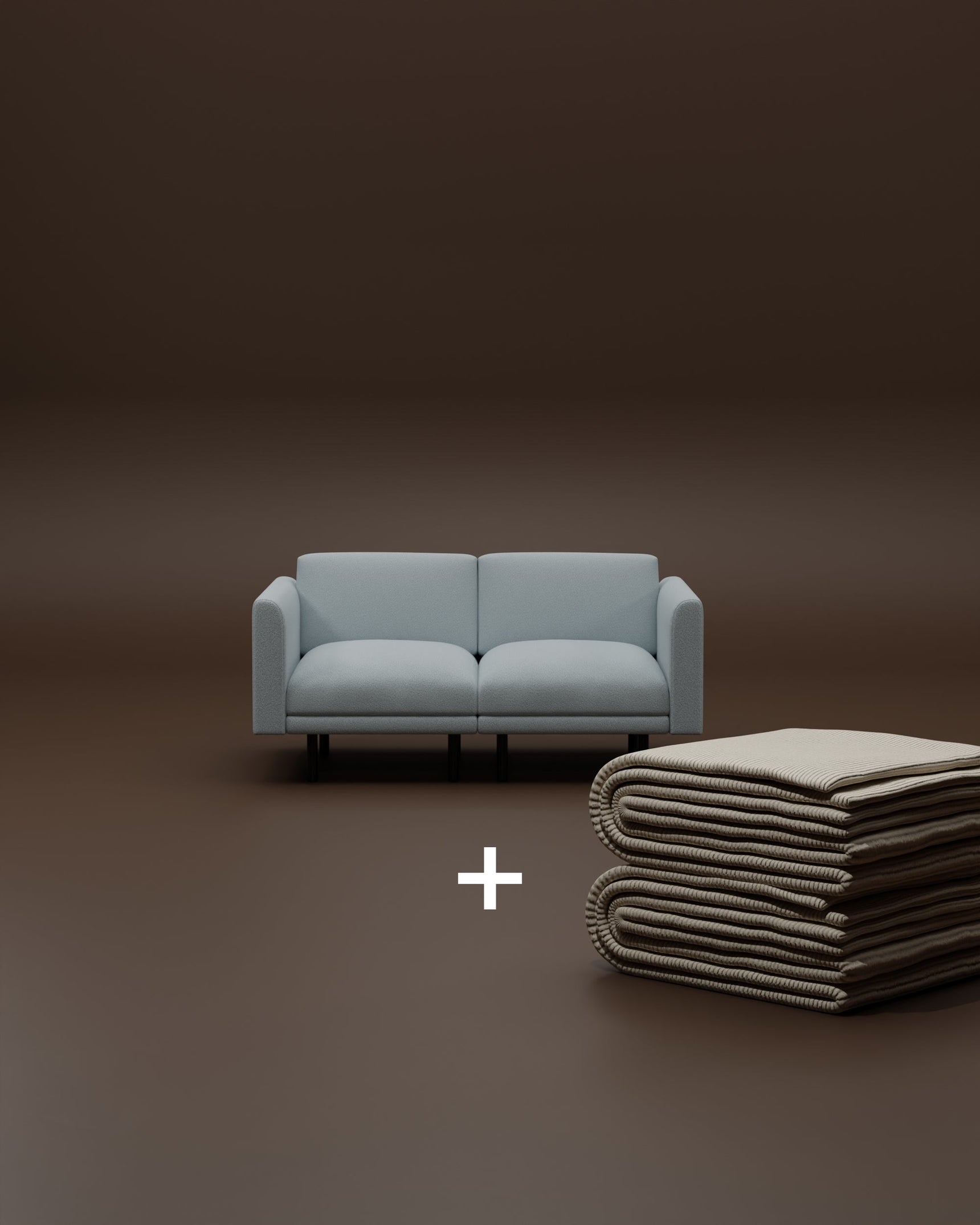 Modulares Sofa Aera 2-Sitzer 2 in 1 Set