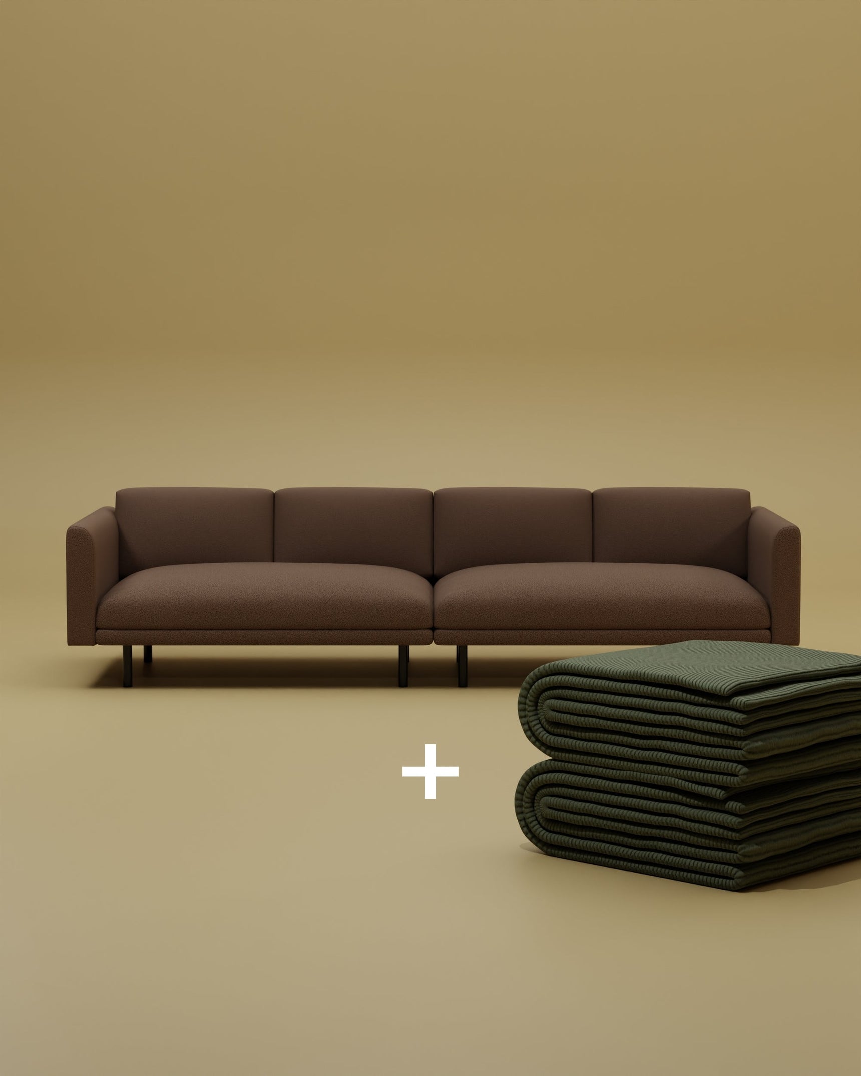 Modulares Sofa Aera 3-Sitzer mit Schlaffunktion 2 in 1 Set