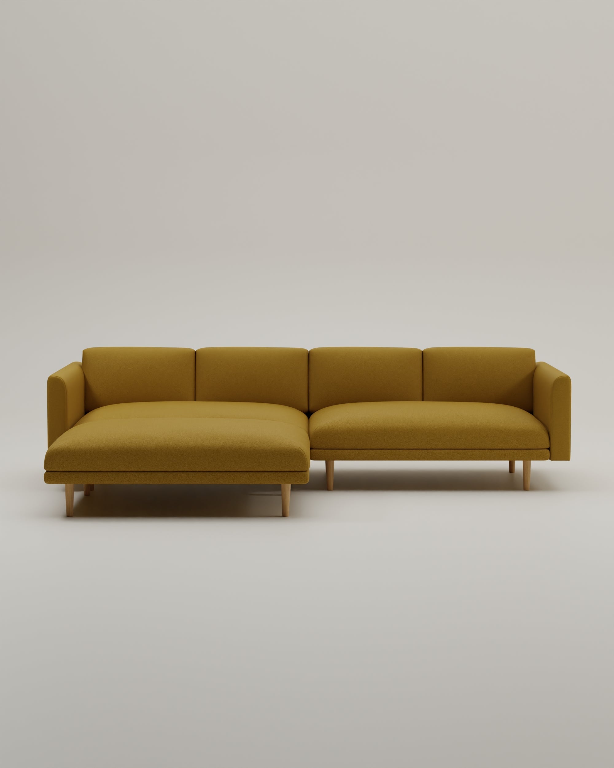 Divano modulare Aera 3 posti con pouf e funzione letto