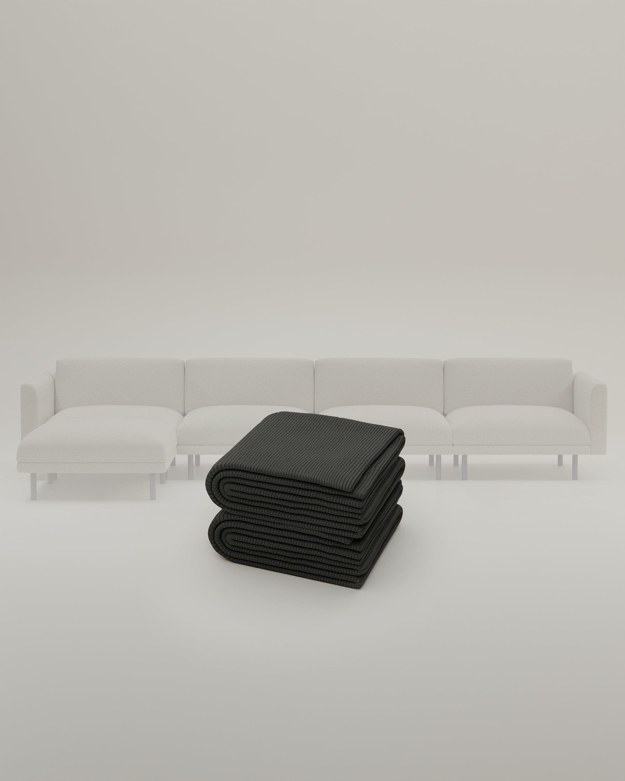 Stoffbezug - Modulares Sofa Aera 5-Sitzer mit Schlaffunktion
