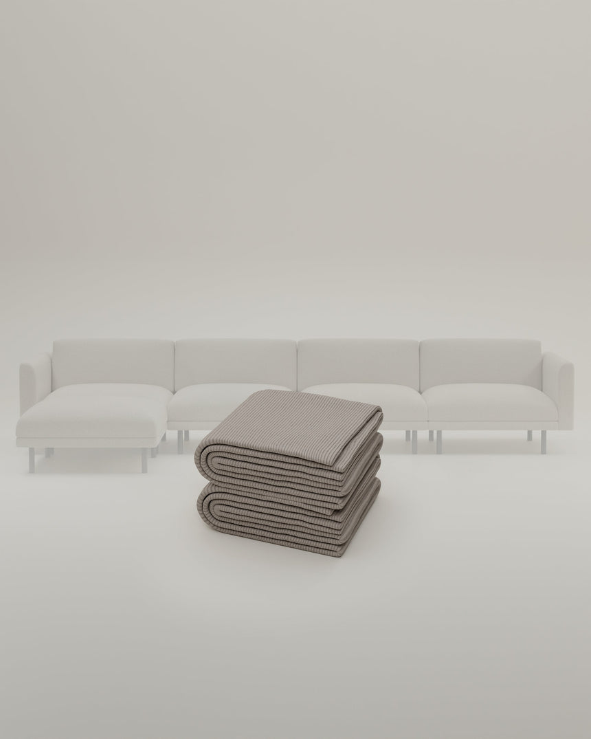 Stoffbezug - Modulares Sofa Aera 5-Sitzer mit Schlaffunktion