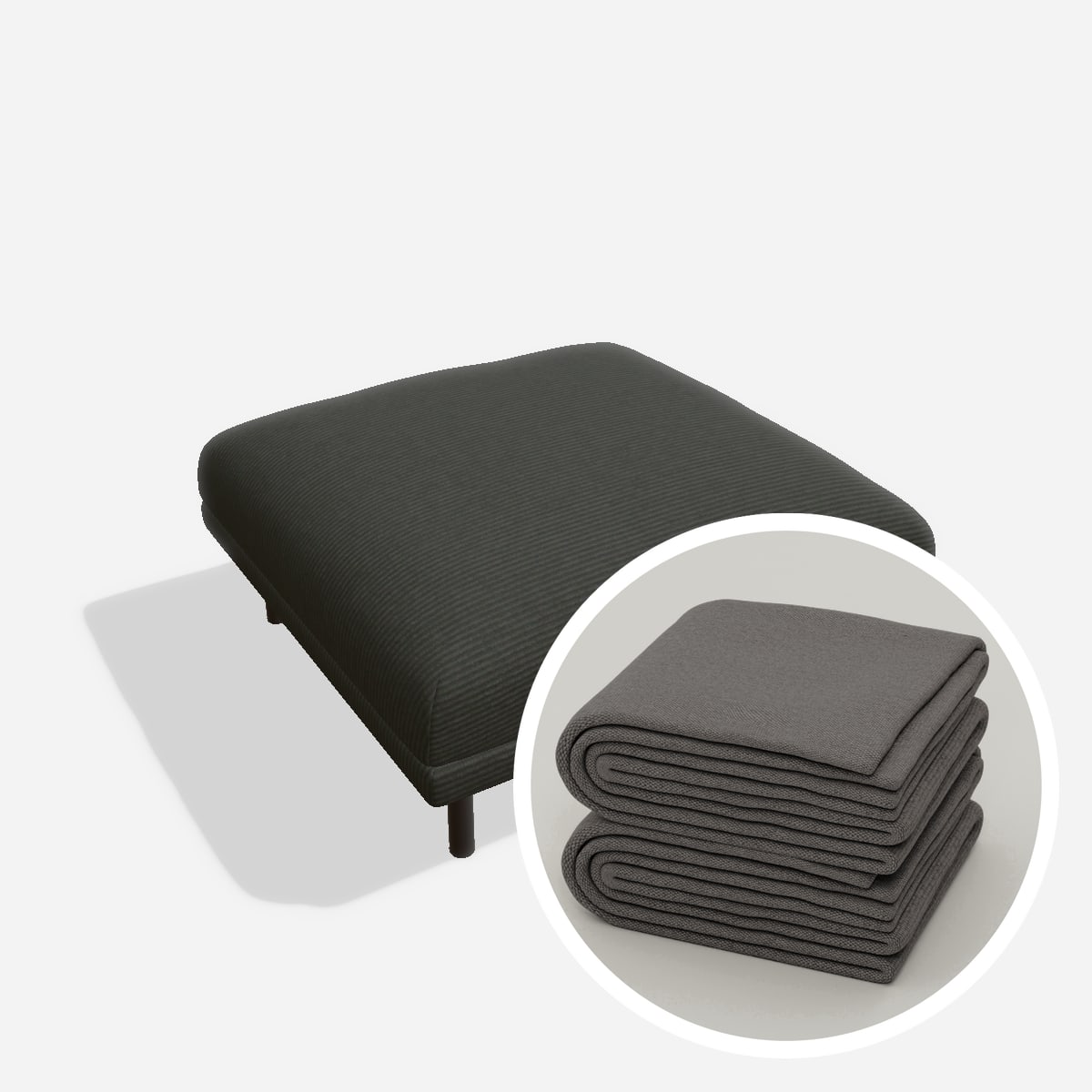 Stoffbezug - Aera S2 – Cord / Anthrazit