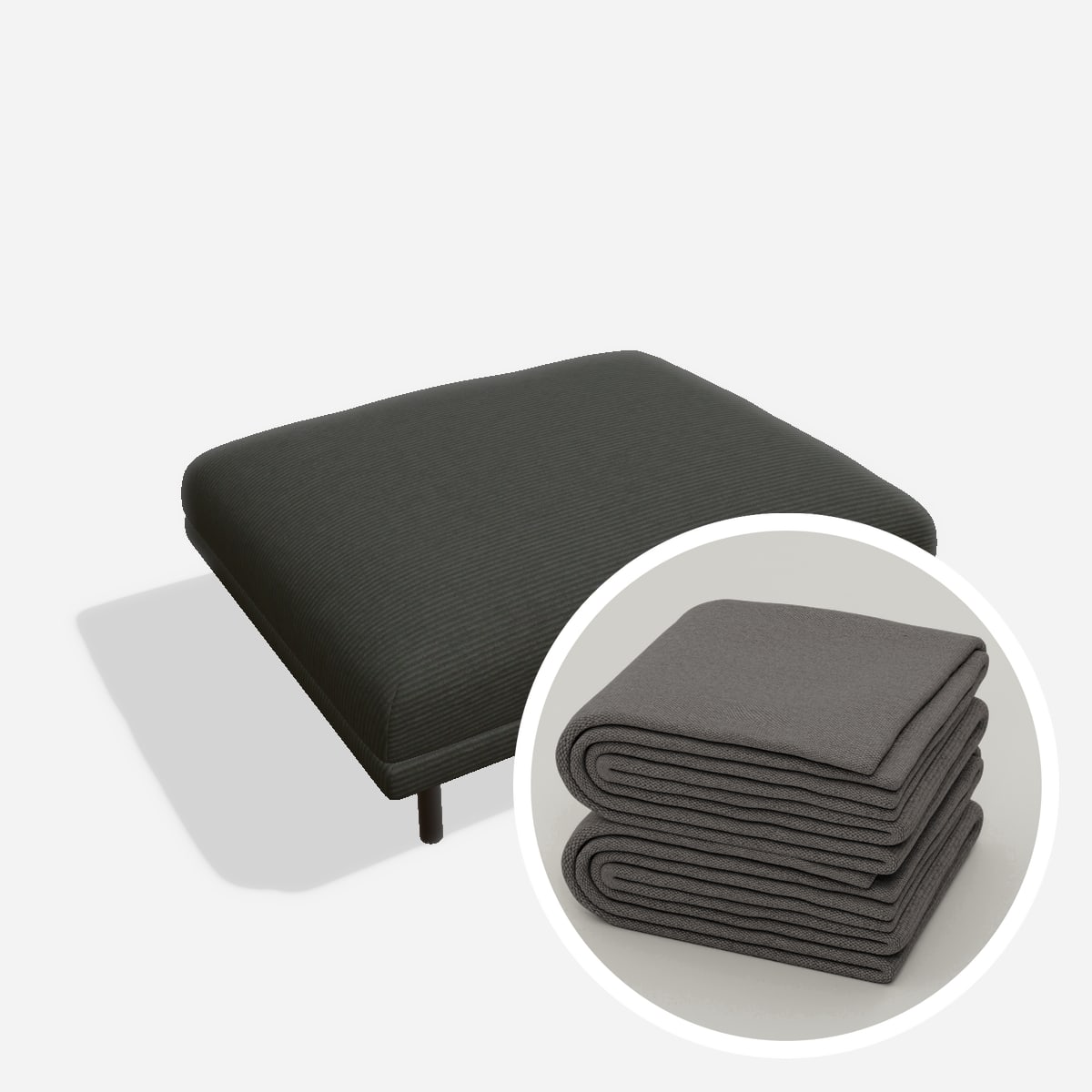 Stoffbezug - Aera S4 – Cord / Anthrazit