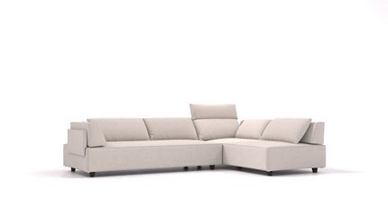 Canapé modulable Louis L avec fonction sommeil - Tissu Nova