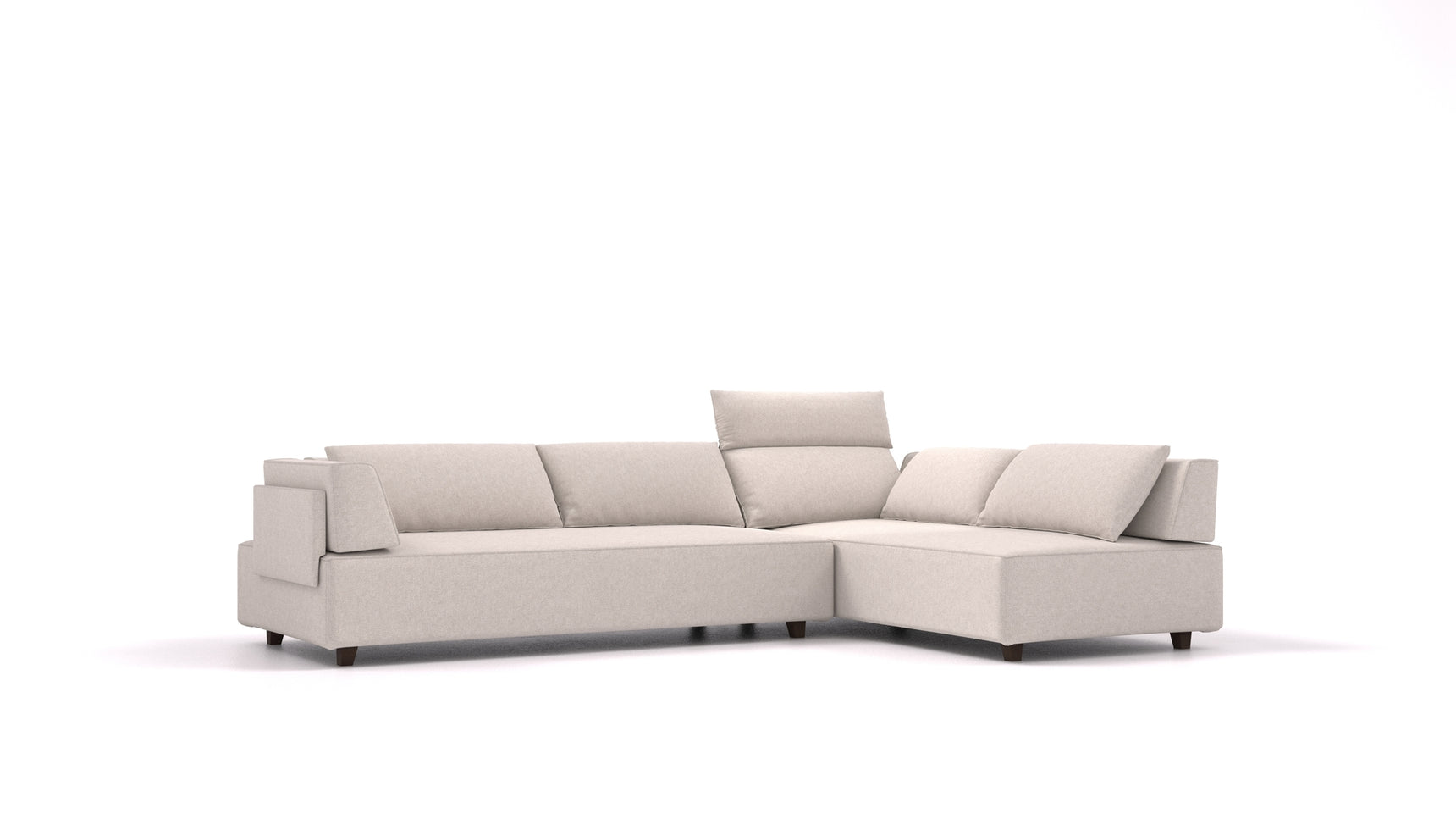 Modulares Sofa Louis 5-Sitzer mit Schlaffunktion - Stoff Nova