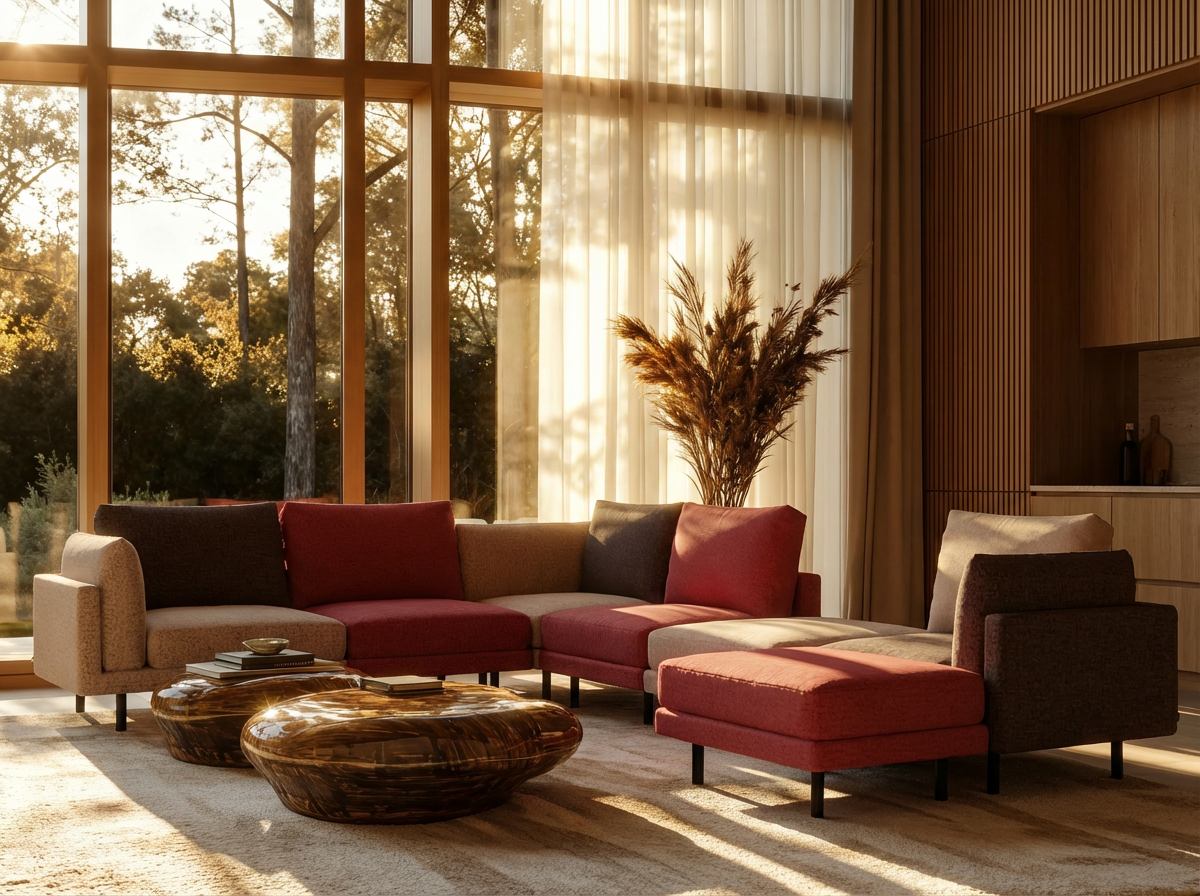 Donna 2-seater modular sofa with sleep function