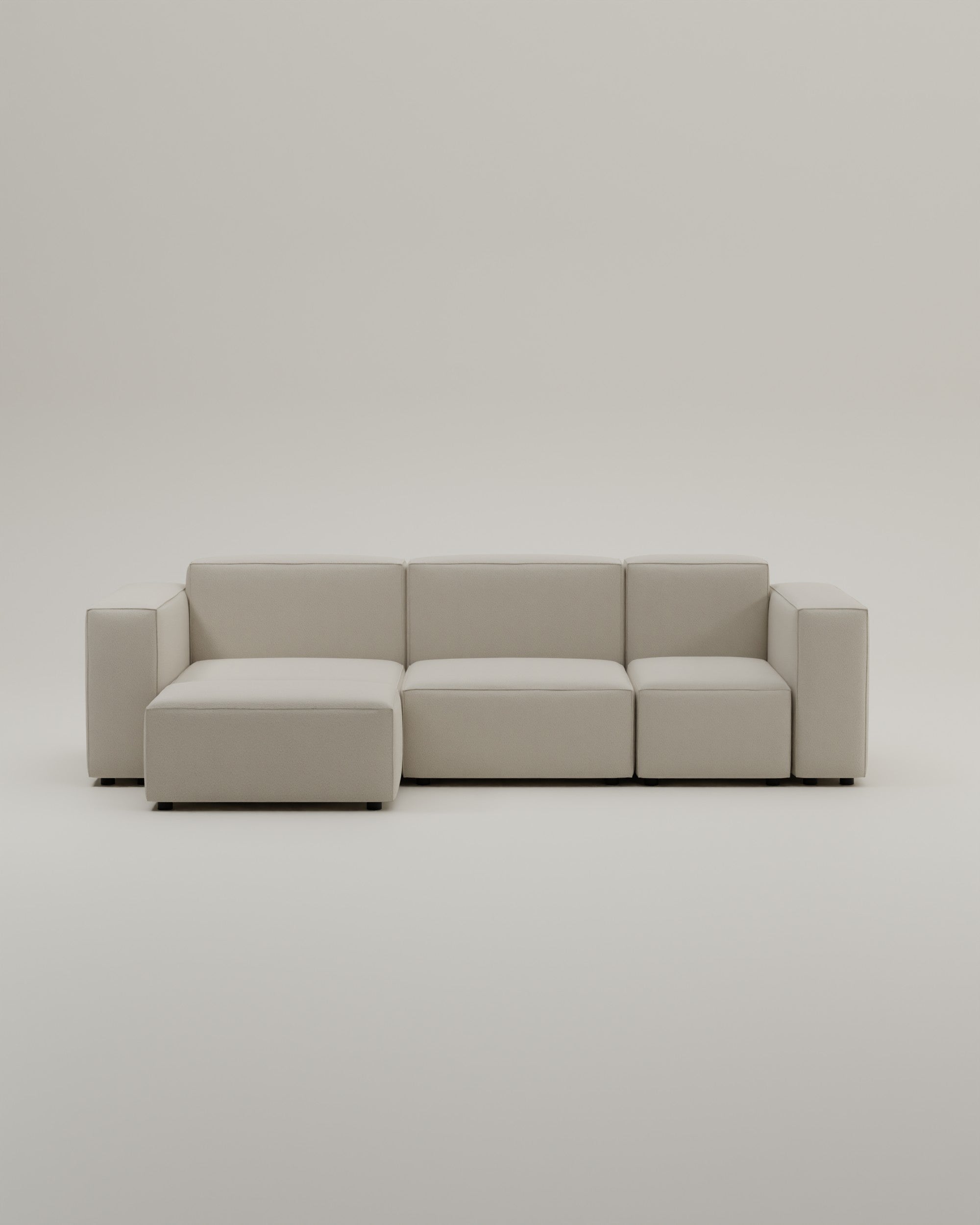 Harvey 4-seater mini modular corner sofa with sleep function