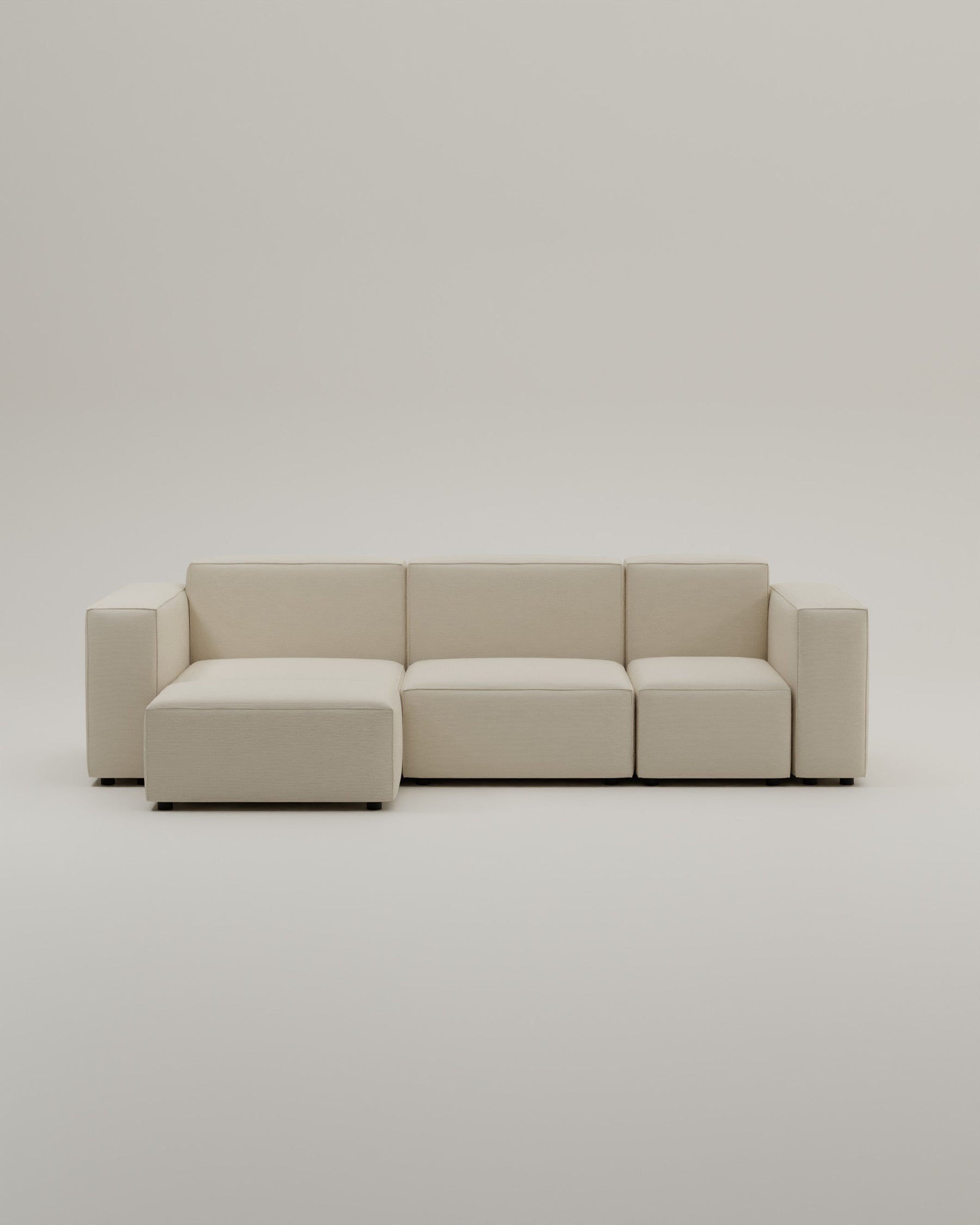 Harvey 4-seater mini modular corner sofa with sleep function