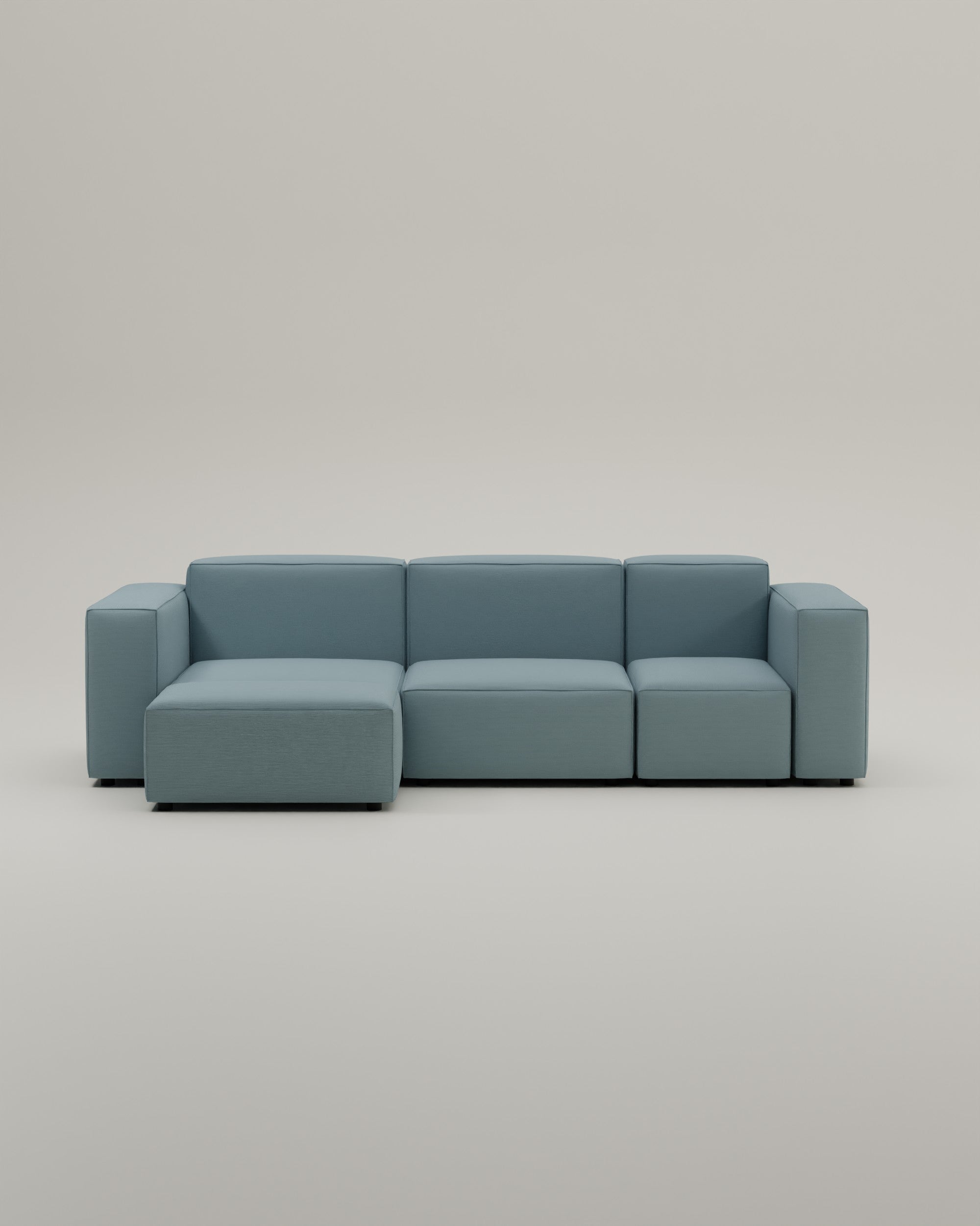 Harvey 4-seater mini modular corner sofa with sleep function