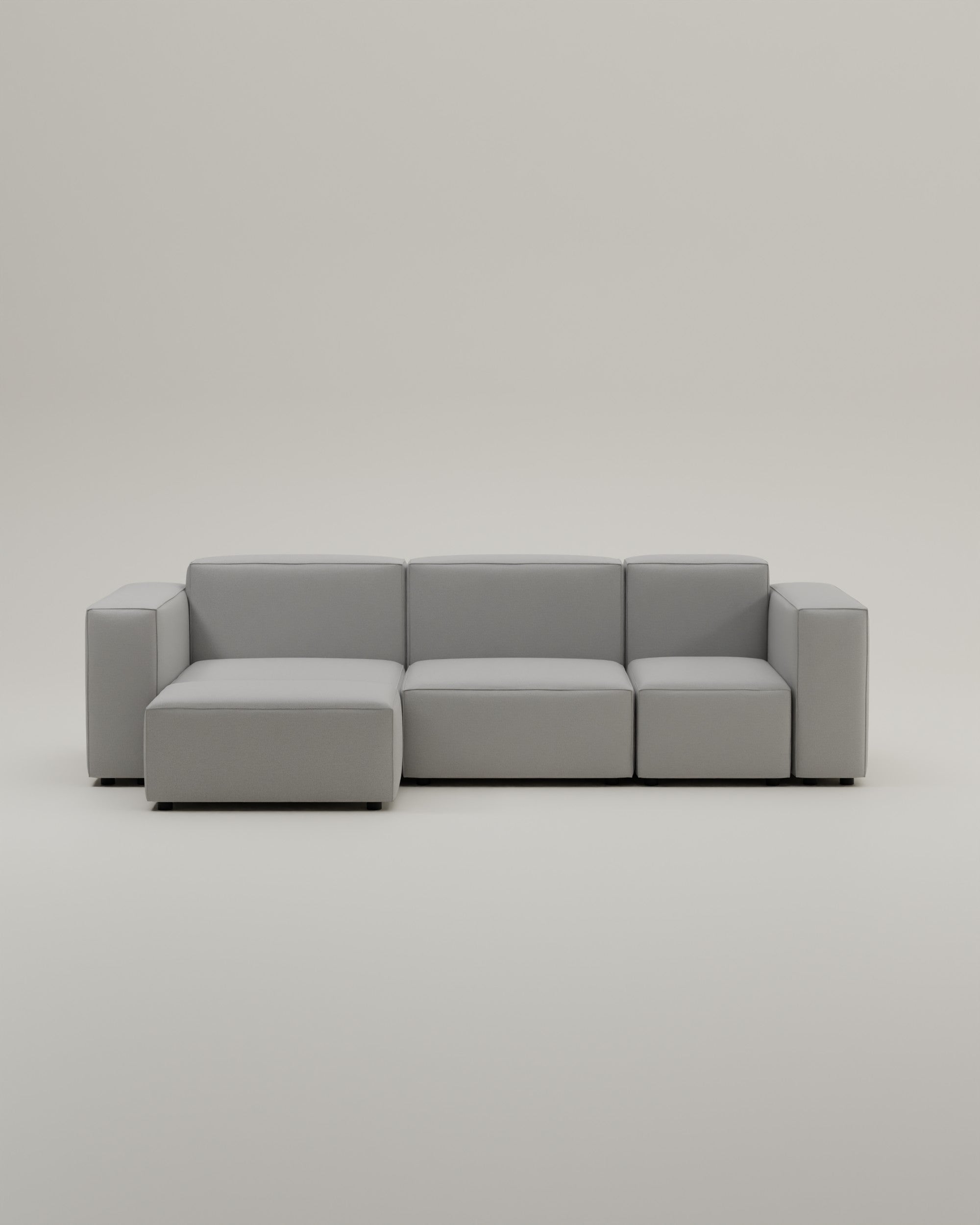 Harvey 4-seater mini modular corner sofa with sleep function