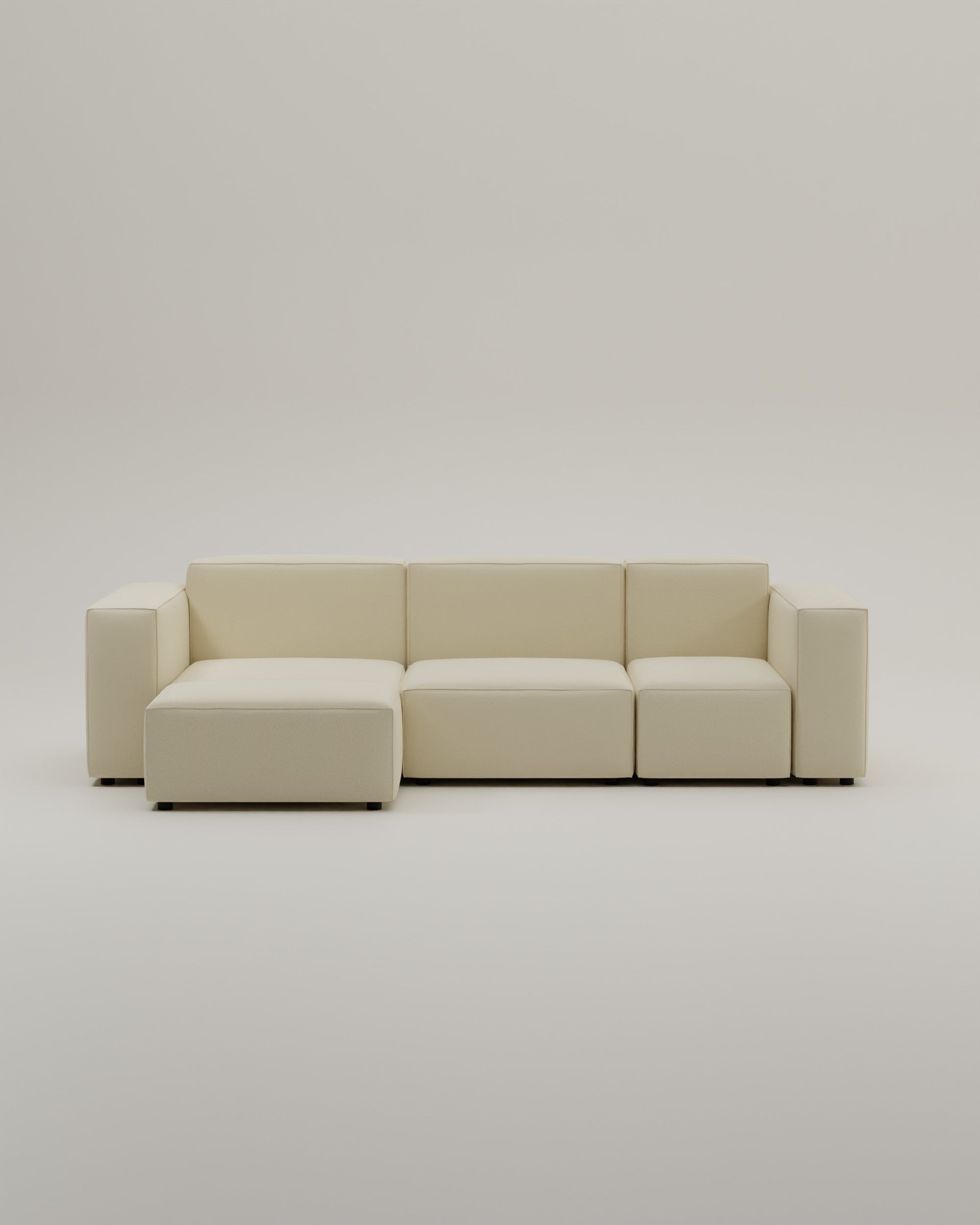 Harvey 4-seater mini modular corner sofa with sleep function