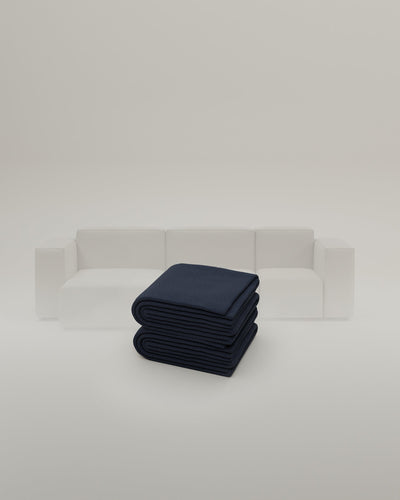Navy Bouclé