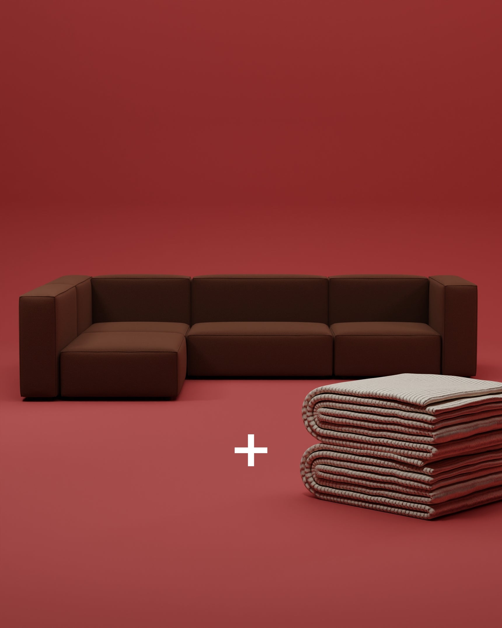 Modulares Sofa Ecksofa Harvey XL mit Schlaffunktion 2 in 1 Set