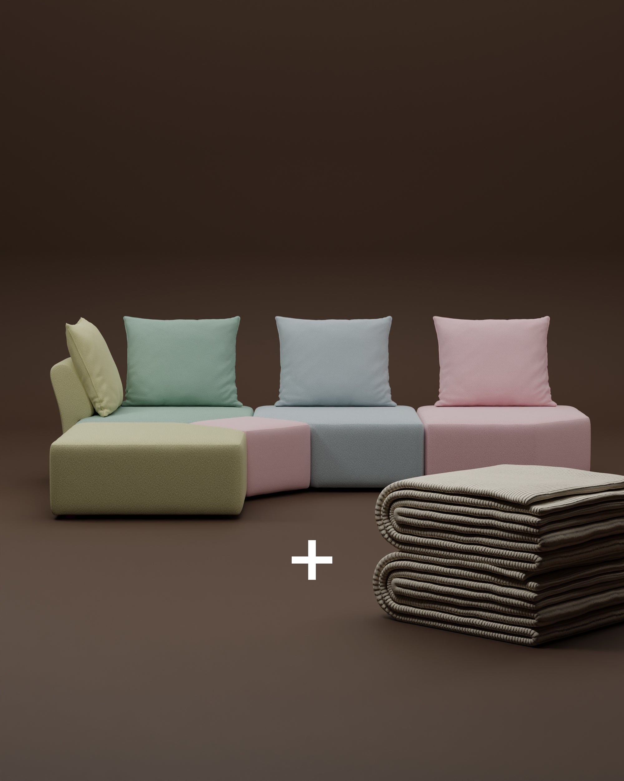 Special Edition Candy - Modulares Sofa Katrina 2 in 1 Set
