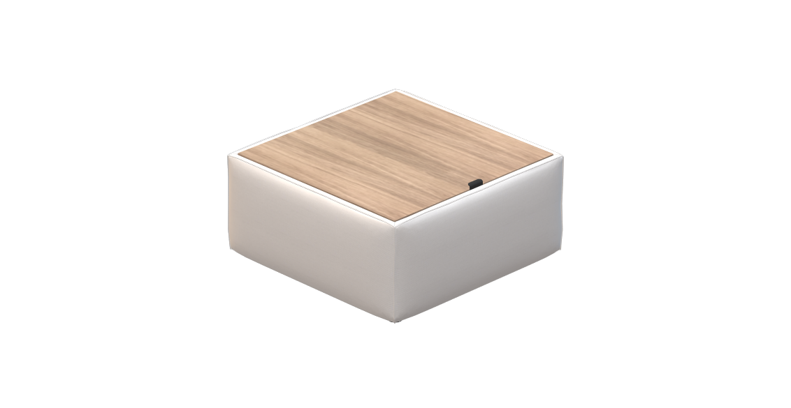 Harvey Table avec espace de rangement 86x86