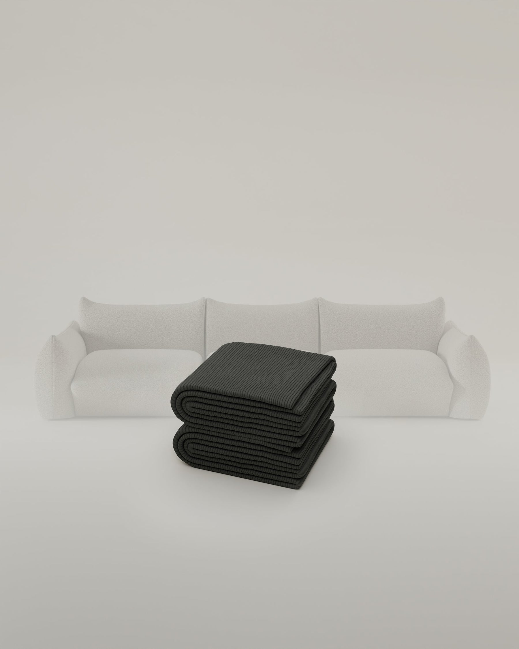 Rivestimento in tessuto - Divano modulare Luma 3 posti con funzione letto