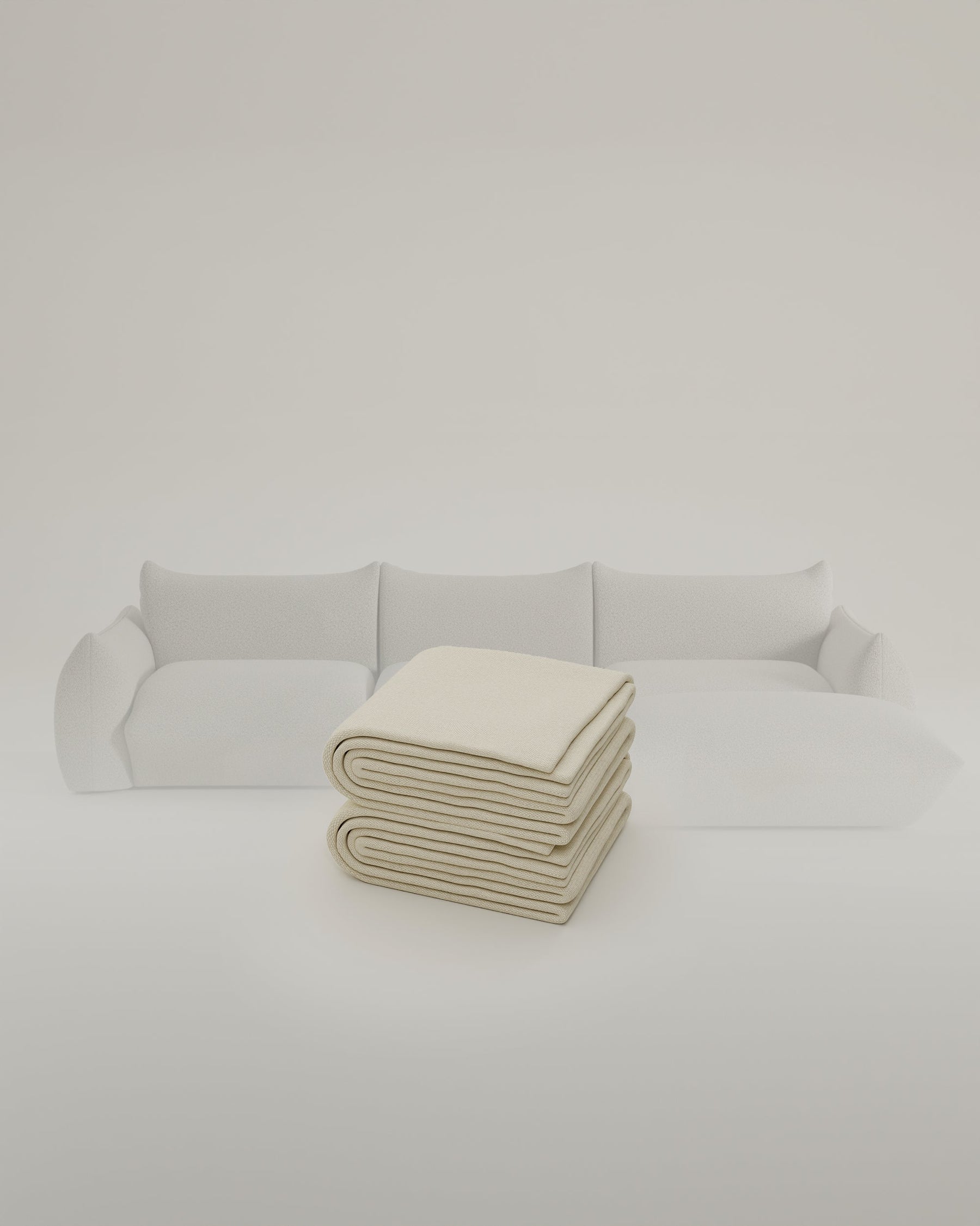 Fabric cover - Modular sofa Luma L 4-seater with sleep function