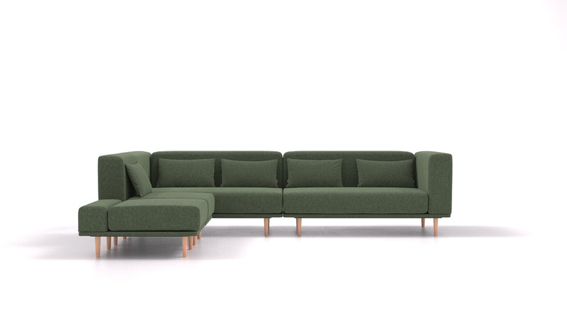 Jenny modular sofa with sleep function - fabric Nova Forest