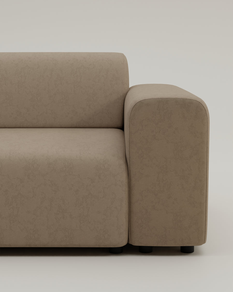 Outlet - Nina Sitz 105x75 Velour Taupe